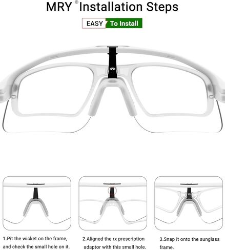 Mryok Rx إدراج محول بصري/Rx حامل عدسات طبية متوافق مع Oakley Stunt Devil OO9517 / Stunt Devil S OO9518 - شفاف in Saudi Arabia