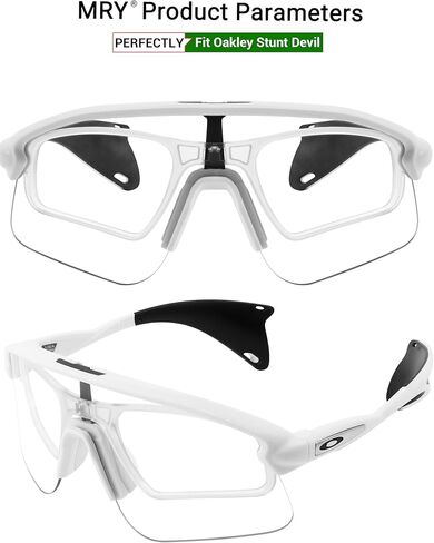 Mryok Rx إدراج محول بصري/Rx حامل عدسات طبية متوافق مع Oakley Stunt Devil OO9517 / Stunt Devil S OO9518 - شفاف in Saudi Arabia