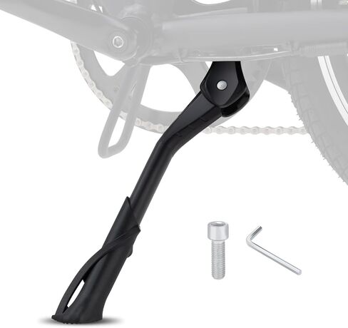 Bike Kickstand Rear Mount – Adjustable Kickstand for Mountain Bike, Road Bike, Ebike – Bicycle Kickstand with Non-Slip Rubber Foot, Fits 26 inch/29 inch Wheels – Kickstand for Adult Bike Supports 35k Alloy Stand in Saudi Arabia
