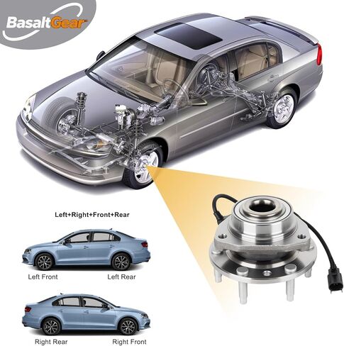 513188 زوج 2 محور العجلة الأمامية ومجموعة المحمل لـ 2002-2009 شيفروليه تريل بليزر EXT SSR جي إم سي إنفوي XL XUV ايسوزو اسيندر أولدزموبيل برافادا ساب 9-7x بويك رينييه in Kuwait