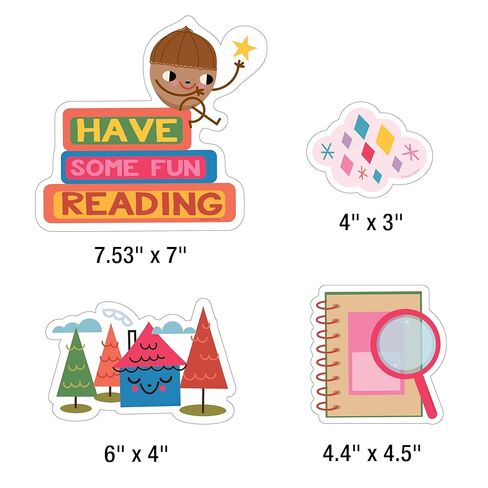 Carson Dellosa Learning is Magical 26-Piece Bundle Bulletin Board Set, Colorful Cardstock Motivational Signs, Fairy Tale Forest Theme Decorations for Homeschool and Classroom Decor in Saudi Arabia