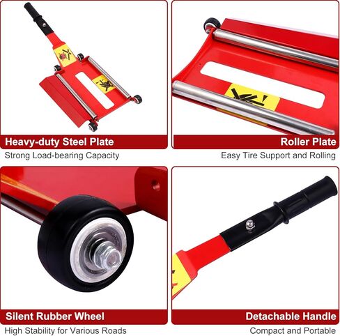 أداة رافعة الإطارات المحمولة من وايونا مع لوحة دوارة، أداة رفع الإطارات مع مقبض قابل للإزالة للسيارات وسيارات الدفع الرباعي والشاحنات على الطرق الوعرة، أداة رافعة رفع الإطارات بدون جهد لإزالة الإطارات وتحديد موضعها in Kuwait