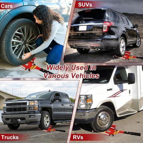 أداة رافعة الإطارات المحمولة من وايونا مع لوحة دوارة، أداة رفع الإطارات مع مقبض قابل للإزالة للسيارات وسيارات الدفع الرباعي والشاحنات على الطرق الوعرة، أداة رافعة رفع الإطارات بدون جهد لإزالة الإطارات وتحديد موضعها in Kuwait