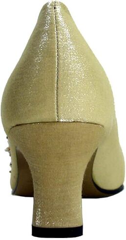 Floral Fern Women's Wide Width Dress Slip-On Satin Pumps in Saudi Arabia
