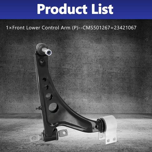 Control Arm, Front Right Lower Suspension Passenger Side RH Compatible With 2016-2024 Chevrolet Malibu 2017-2019 Buick Lacrosse 2018-2020 Regal in Saudi Arabia