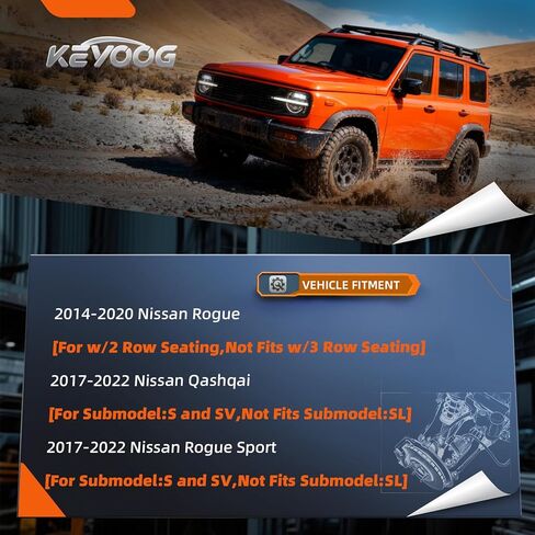 KEYOOG 10Pc Front Lower Control Arm Kit w/Ball Joint Fit For 2014-2020 Ni-ssan Rogue, 17-22 Rogue Sport (Qashqai), Outer Inner Tie Rod End, Sway Bar Link, Boots (OE# K623110 K750783 EV801396 ES801220) in Saudi Arabia