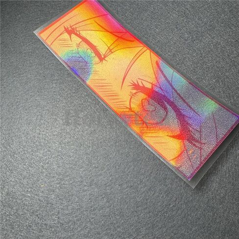 Horayten Japanese Anime Girl Peeker Car Stickers Peeping Love Eyes Motor Racing Auto Truck Body Window Decals Waterproof Laser 2PCS in Kuwait