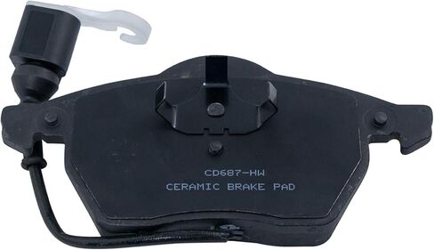 Front and Rear Ceramic Brake Pad Set Compatible with 2005-06 Audi TT Quattro L4 1.8L 2000-04 Audi TT with Electronic Wear Sensor 2000-05 Volkswagen Beetle L4 1.8L in Saudi Arabia