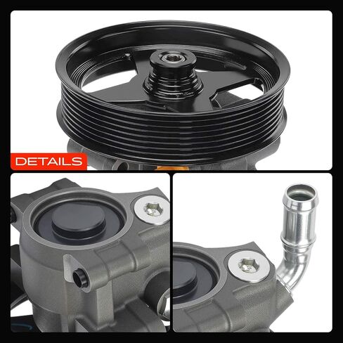 مضخة توجيه كهربائية ممتازة، مع بكرة، متوافقة مع Ford F-250 F-350 F-450 F-550 Super Duty 2005-2007، Excursion 2004-2005 in Saudi Arabia