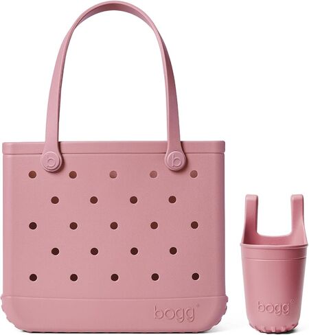 BOGG BAG Medium Tote (Blushing) + Bevy (Blushing) - 15in L x 5in W x 12.5in H - Beach, Pool, Boat, Sports - All Purpose EVA - Lightweight, Washable, Durable in Kuwait