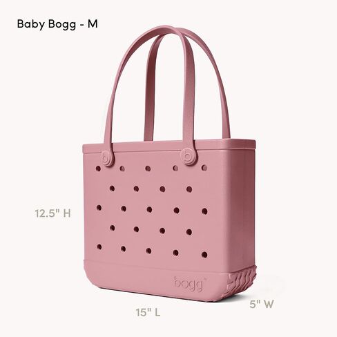 BOGG BAG Medium Tote (Blushing) + Bevy (Blushing) - 15in L x 5in W x 12.5in H - Beach, Pool, Boat, Sports - All Purpose EVA - Lightweight, Washable, Durable in Kuwait