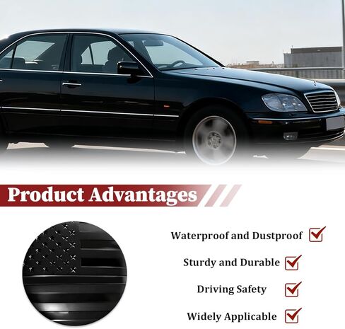 4PCS American Flag Car Wheel Hub Center Cap Sticker, 56mm 2.2" USA Flag Rustproof Vehicle Rim Hub Center Cover, Auto Exterior Decal, Universal for Most Vehicles (Style2 in Saudi Arabia