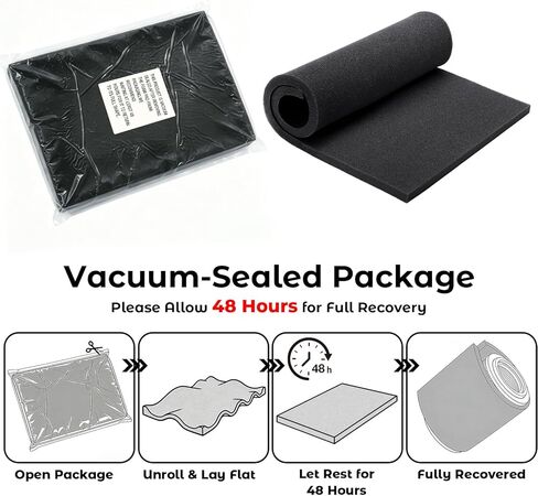 Air Filter Foam Sheet, 60 PPI Coarse Polyurethane Foam - Washable, Reusable, Cut-to-Size Filter for Motorcycle, Vacuum Cleaner, Air Purifiers, Fish Tank, Engine Air Filter Replacement (18"x12"x0.6") in Kuwait