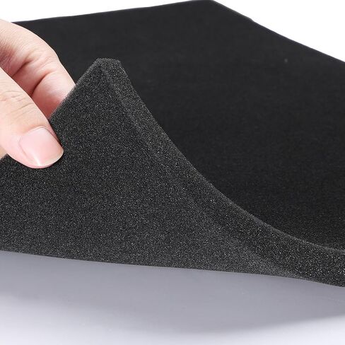 Air Filter Foam Sheet, 60 PPI Coarse Polyurethane Foam - Washable, Reusable, Cut-to-Size Filter for Motorcycle, Vacuum Cleaner, Air Purifiers, Fish Tank, Engine Air Filter Replacement (18"x12"x0.6") in Kuwait