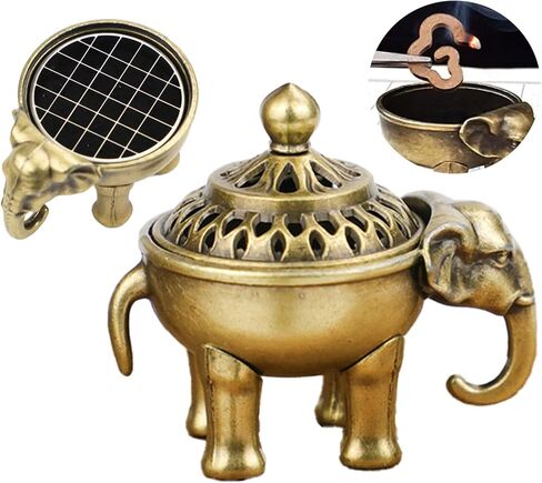 1 PSC Golden Coin Turtle Incense Holder for Cones & Sticks, Incense Burner Holder Decor for Home, Office, Yoga, Meditation, Spa Incense Holder Cone in Kuwait