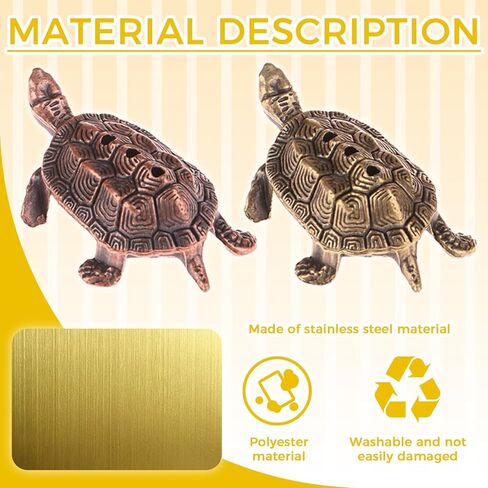 1 PSC Golden Coin Turtle Incense Holder for Cones & Sticks, Incense Burner Holder Decor for Home, Office, Yoga, Meditation, Spa Incense Holder Cone in Kuwait