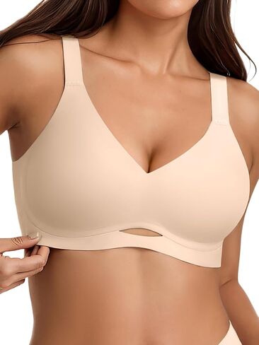 حمالات صدر جيلي غير مبطنة للنساء - M-3XL - حمالة صدر مريحة بدون خياطة وغير مبطنة ولا تحتوي على أسلاك داخلية داعمة in Kuwait