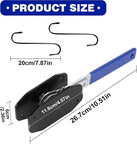 أداة ضغط فرجار الفرامل، أداة وسادة فرامل بسقاطة متأرجحة 360 درجة مع شماعات فرجار، موزع مكبس عالمي لمجموعة إصلاح السيارة ذات المكبس المزدوج المزدوج (أزرق) in Kuwait