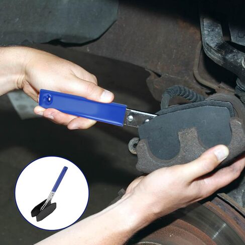 أداة ضغط فرجار الفرامل، أداة وسادة فرامل بسقاطة متأرجحة 360 درجة مع شماعات فرجار، موزع مكبس عالمي لمجموعة إصلاح السيارة ذات المكبس المزدوج المزدوج (أزرق) in Kuwait