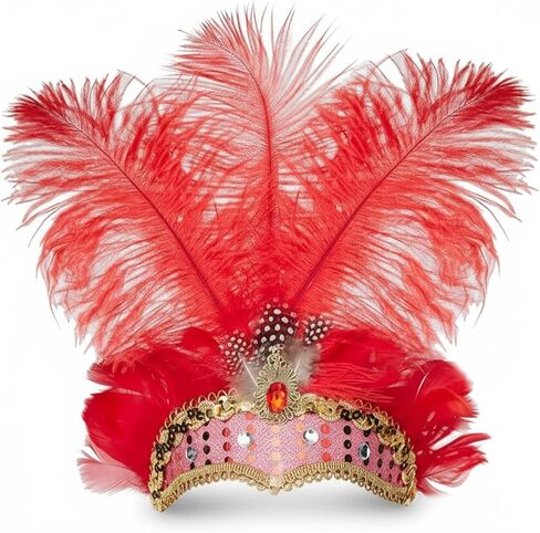 Feather Headpiece Carnival Headband for Rio Party Vegas Costume Accessories in Saudi Arabia