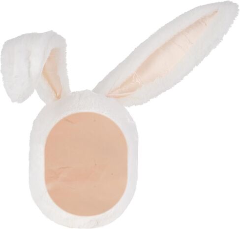 Plush Bunny Ears Hood Rabbit Costume Accessories Hat Easter Photo Props for Women Men Warm Soft and Cozy in Kuwait