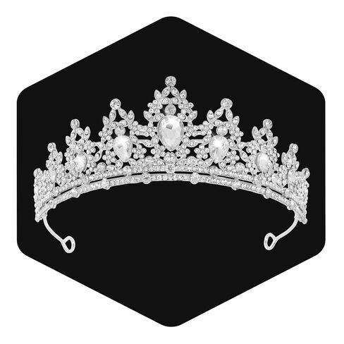 WOVOWOVO Princess Crown Queen Birthday Tiara for Women, Pink Crystal Tiaras and Crowns Headband Hair Accessories for Bride Wedding Halloween Costume Party Prom Christmas Gifts in Saudi Arabia