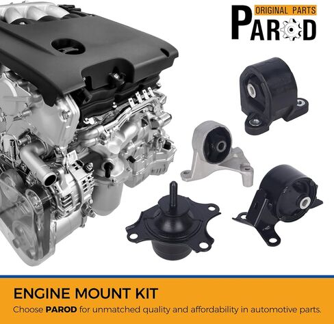 PAROD 4PCS Engine Mount Fit for Honda Civic 2001-2005,Replace#A6589 A4539 A6588 A4511 in Saudi Arabia