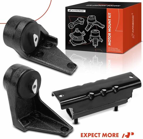 A-Premium 3PCS Engine Motor Mount and Transmission Mount Kit Compatible with Dodge Ram 2500 1994-1998, Ram 3500 1994-1998, 5.9L, Replace# 52018237, 52018236 in Saudi Arabia