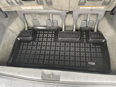 REZAW-PLAST سجادة صندوق السيارة الفاخرة متوافقة مع 2011-2020 Toyota Sienna Cargo Mat خلف الصف الثالث، سجادة السيارة لجميع الأحوال الجوية مصبوبة عديمة الرائحة وملائمة حسب الطلب، ملحقات السيارة باللون الأسود in Kuwait