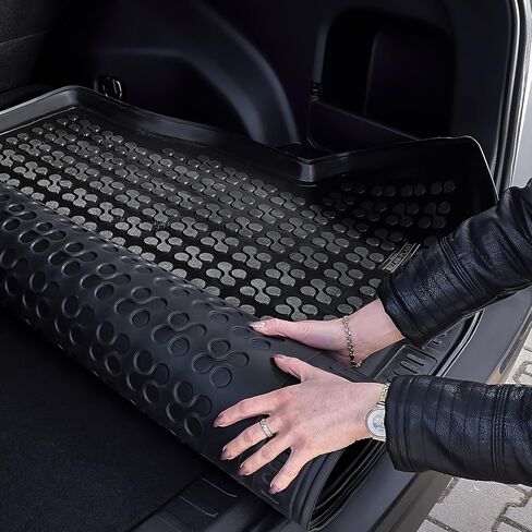 REZAW-PLAST سجادة صندوق السيارة الفاخرة متوافقة مع 2011-2020 Toyota Sienna Cargo Mat خلف الصف الثالث، سجادة السيارة لجميع الأحوال الجوية مصبوبة عديمة الرائحة وملائمة حسب الطلب، ملحقات السيارة باللون الأسود in Kuwait