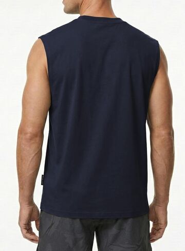 Men's Sleeveless Muscle Shirts Workout Tank Tops Cotton Tank Undershirts in Saudi Arabia