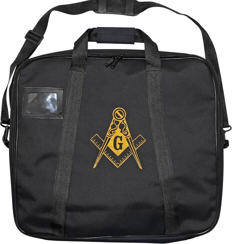 Masonic Apron Carrying Case Master Mason Provincial Size, Gold Square and Compass (Printed) | Freemason Bags & Cases in Kuwait