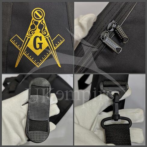 Masonic Apron Carrying Case Master Mason Provincial Size, Gold Square and Compass (Printed) | Freemason Bags & Cases in Kuwait