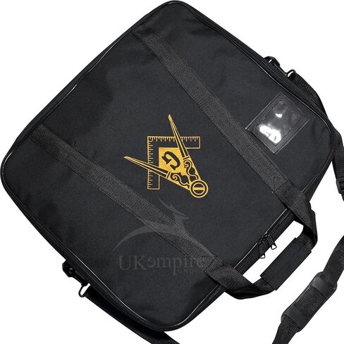 Masonic Apron Carrying Case Master Mason Provincial Size, Gold Square and Compass (Printed) | Freemason Bags & Cases in Kuwait