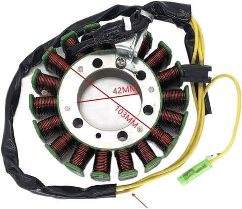 18 Coils 3 Wires Ignition Stator Magneto Generator Compatible With GY6 250CC ATV Quad CH250 CN250 in Saudi Arabia