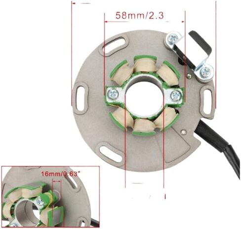 Stator Coil Replacement 32101-01B30 32101-01B31 Compatible With RM125 1986-1988 RM250 1986-1995 in Kuwait