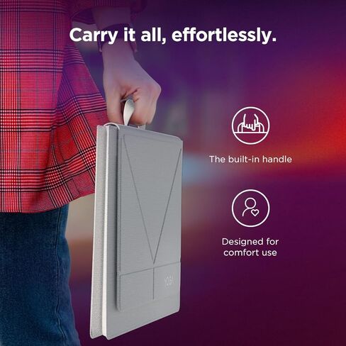 Lenovo Yoga Tote Sleeve Case for Laptops with 16-inch Display, Multi-Compartment Organizer with Convertible Stand, Lightweight Protective Polyester & Microfiber Sleeve, Seashell in Kuwait