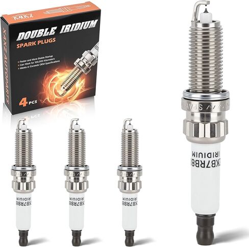 4PCS 97968 Double Iridium Spark Plugs Compatible with 2007-2015 Mini Cooper, 2011-2016 Mini Cooper Countryman, 2013-2016 Mini Cooper Paceman Replace# 95770 ILZKBR7B8G in Saudi Arabia