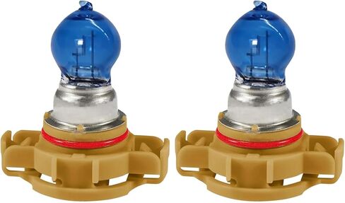 2 PCS PSX24W Daytime Running Lights Bulbs, 4300K 2504 Fog Light Bulbs, 12V 24W Halogen Daytime Running Lamps, Universal Light Accessories for Most Cars, SUVs (White) in Kuwait