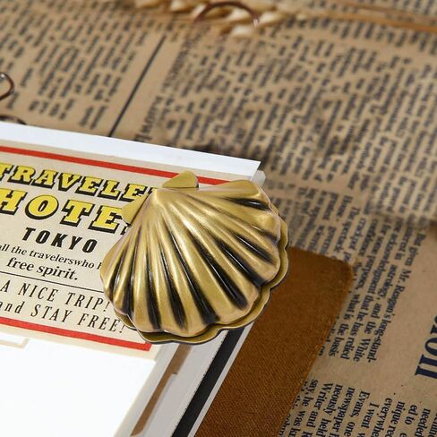 مقاطع مجلة معدنية ذات غلاف عتيق، مشبك إشارة مرجعية كبير للديكور، حامل صفحة قديم، مشبك تخزين الكتب لمحبي الكتب هدية كتابية لصديق in Kuwait