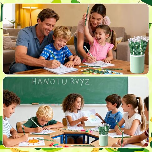 أقلام رصاص لعيد القديس باتريك، أقلام رصاص خضراء للعطلات لعيد القديس باتريك، 6 أنماط (24) in Kuwait