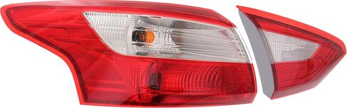 ضوء خلفي Garage-Pro متوافق مع جانب سائق Ford Focus 2012-2014، مجموعة داخلية وخارجية مكونة من قطعتين in Saudi Arabia