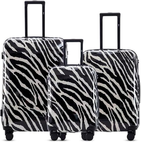 مجموعة أمتعة ميراج زيبرا ديزاين مكونة من 3 قطع من الأمتعة خفيفة الوزن in Kuwait