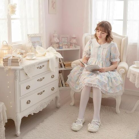 Kawaii Cute Mary Jane Flats Sweet Bow Cross Strap JK Uniform Lolita Shoes Casual Dressy Walking Cosplay Costume Women in Saudi Arabia
