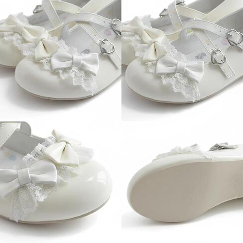 Kawaii Cute Mary Jane Flats Sweet Bow Cross Strap JK Uniform Lolita Shoes Casual Dressy Walking Cosplay Costume Women in Saudi Arabia