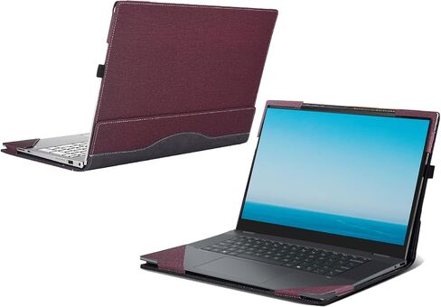 حقيبة كمبيوتر محمول لجهاز HP OmniBook X Flip 2-in-1 Laptop Next Gen AI 16t-as00,16-as0047nr,16-ar0087nr, 16 بوصة [غير متوافقة مع أي طراز آخر]، 16-ar0047nr غطاء جيب داخلي من جلد البولي يوريثان (رمادي داكن) in Saudi Arabia