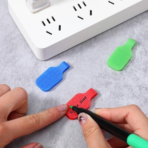 40 قطعة من ملصقات الكابلات، علامات الكابلات القابلة للكتابة، ملصقات الأسلاك القابلة لإعادة الاستخدام، علامات تعريف الكابلات الإلكترونية متعددة الألوان لتنظيم الأسلاك وتحديد هويتها in Saudi Arabia