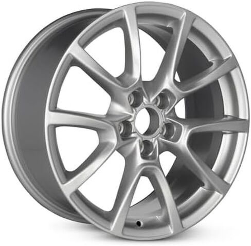 عجلة ألومنيوم بديلة جديدة مقاس 18x8 بوصة OEM مباشرة لسيارة Audi Q5 2009-2017 5-112 مللي متر حافة فضية 18 بوصة 8R0601025C in Saudi Arabia