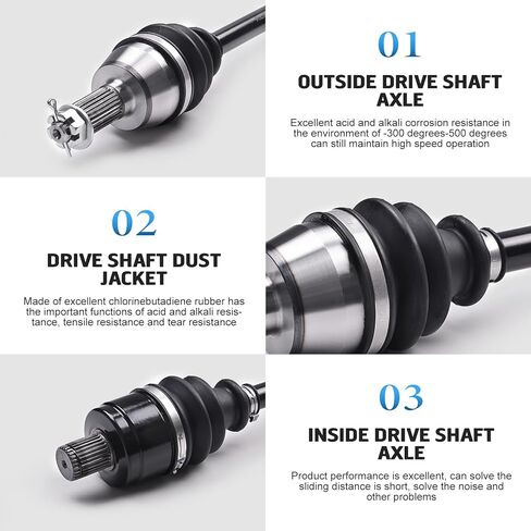 KLV Rear CV Axle Drive Shaft Compatible With 2003 2004 2005 2006 Honda TRX650 Rincon BR 2006-2021 TRX680 Rincon BR 42250-HN8-003 42350-HN8-003 42220-HN8-003 in Saudi Arabia