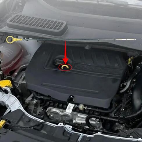 1 Pcs Engine Oil Dipstick Replace 8E5Z6750C Compatible with Ford Escape 2009-2012 Fusion 2010-2012 Compatible with Lincoln MKZ 2011-2012 in Kuwait